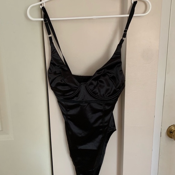 Black Silk Bodysuit - Picture 8 of 9